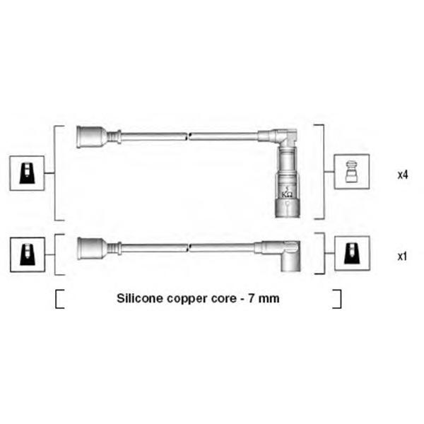 MAGNETI MARELLI - 941045360521 (Провода в/в ALFA ROMEO 75 1.6/1.8i 85-92)