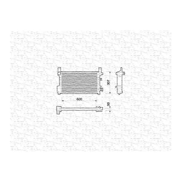 MAGNETI MARELLI - 350213784000 (Радиатор охлаждения двигателя)