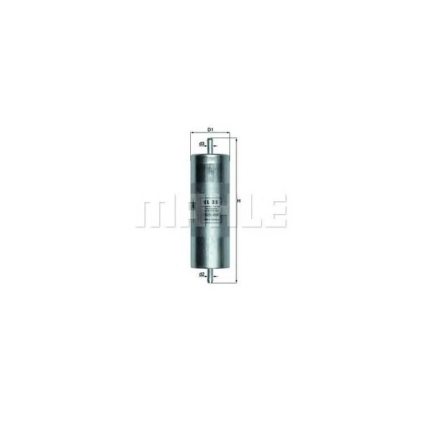 MAHLE - KL35 (Фильтр топливный / BMW 3 (E30, E36) 316-318, M3, 5)