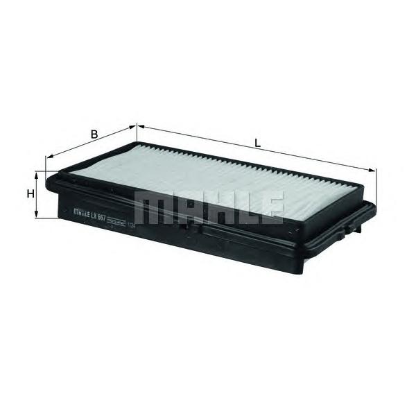 MAHLE - LX667 (фильтр MAHLE)