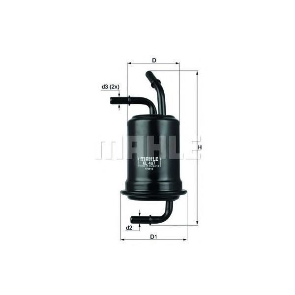MAHLE - KL487 (Фильтр топливный Kia Shuma)