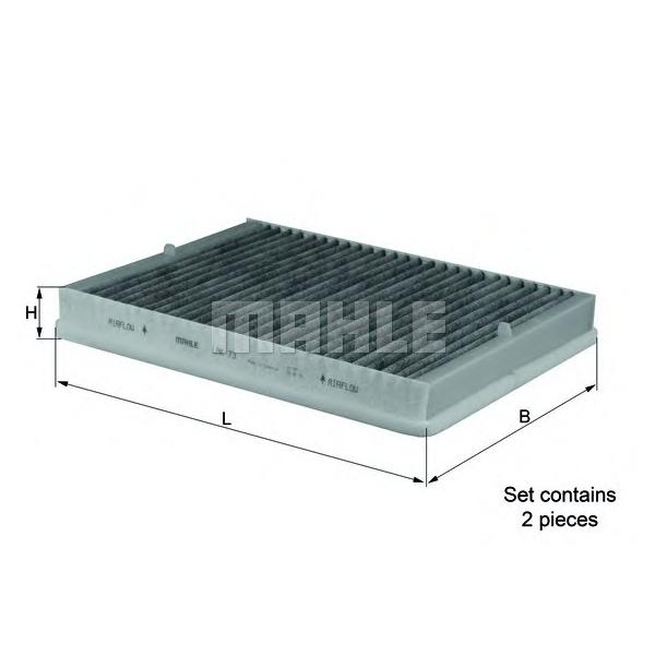 MAHLE - LAK73/S (Фильтр салонный / BMW E39 5-ser 95-)