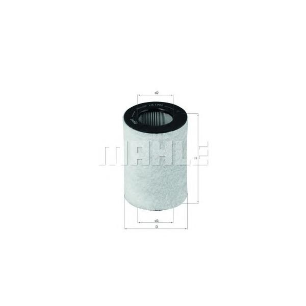 MAHLE - LX1792 (Фильтр воздушный)