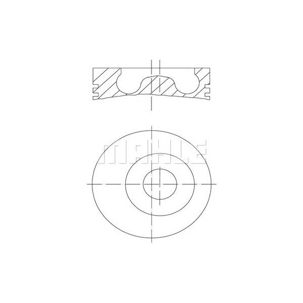 MAHLE - 0150503 (поршень/ Ford Focus/Tourneo/Courier 1.8TDi/TDCi 99> d82,5x2,5x2x3 +1,0)