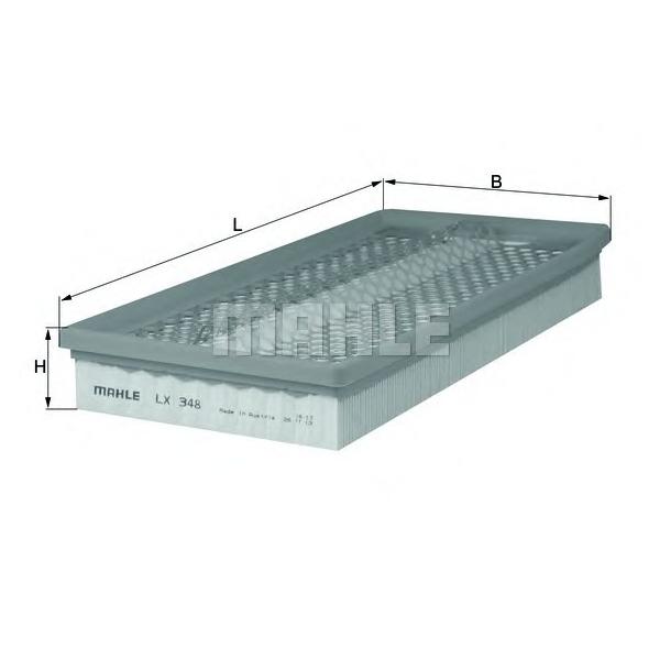 MAHLE - LX348 (Фильтр воздушный / MB W124,W140 420-500 92-)