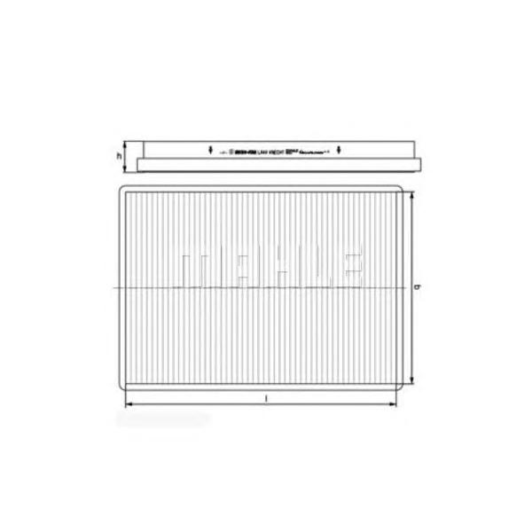 MAHLE - LA44 (Фильтр салона / VW Passat 1.6, 1.8, 2.0, 2.0 16V,)