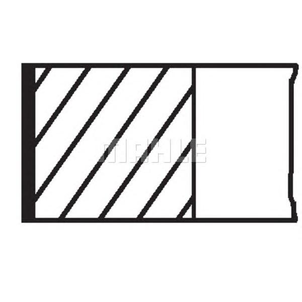 MAHLE - 607 77 N1 (607 77 N1 кольца порш.!/Toyota Avensis/Corolla 3ZZ-FE 00-08 +0.25)