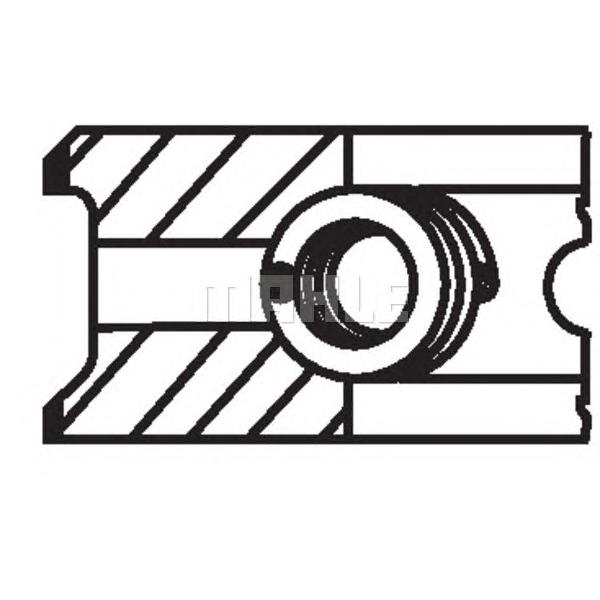 MAHLE - 00856N1 (кольца порш./Lada 2101/03/08 1.1-1.5 70> d76x1,5x2x3,94+0,4(1))