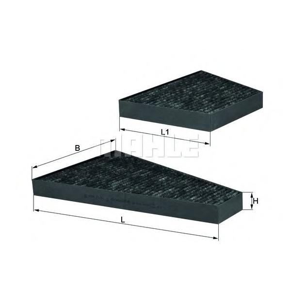 MAHLE - LAK225S (Фильтр салона VW Phaeton (02-->) /комплект из 2-х)