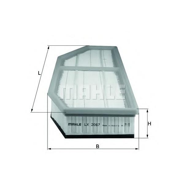 MAHLE - LX2067 (Фильтр воздушный двигателя)