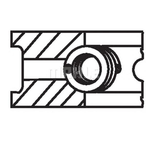 MAHLE - 08232N1 (кольца порш./ BMW M10/M30 <88 d89x1,75x2x4 +0,25 (1))