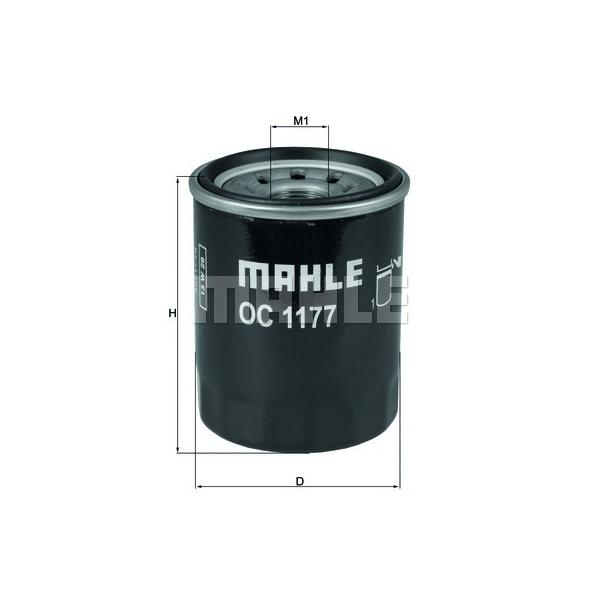 MAHLE - OC1177 (Фильтр масляный двигателя)