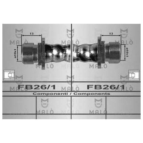 MALO - 80283 (Шланг тормозной)