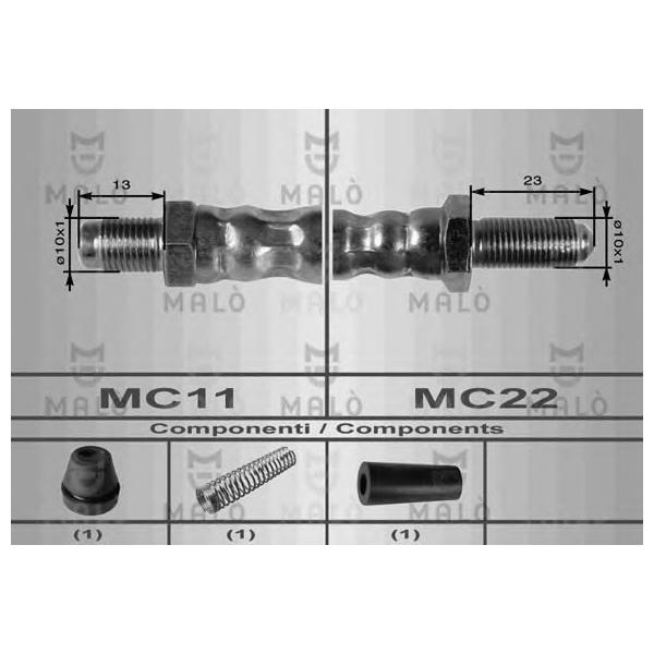 MALO - 8581 (Шланг тормозной)