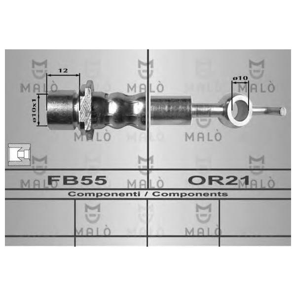 MALO - 80324 (Шланг тормозной)