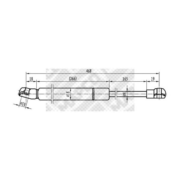 MAPCO - 91569 (Упругий элемент, крышка багажника / помещения для груза)