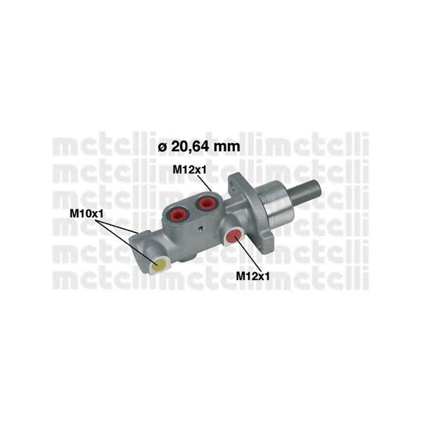 METELLI - 05-0296 (Главный тормозной цилиндр для Peugeot 206 1998~, 206+ 2002~, 306 1998~2001)