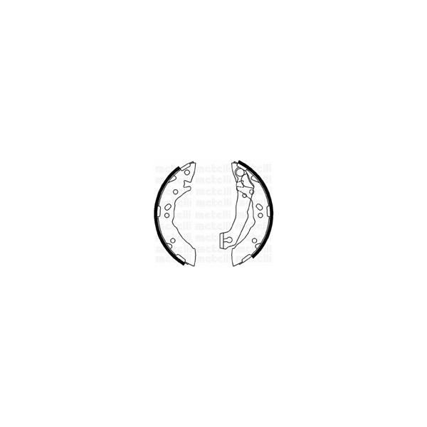METELLI - 530169 (К-т бараб. тормоз. колодок)