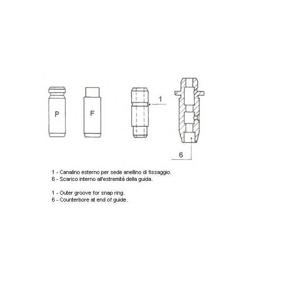 METELLI - 01-2596 (направляющая клапана/ Nissan Micra 1.0-1.4 16V 92> 5,50x9,51x44 EX)