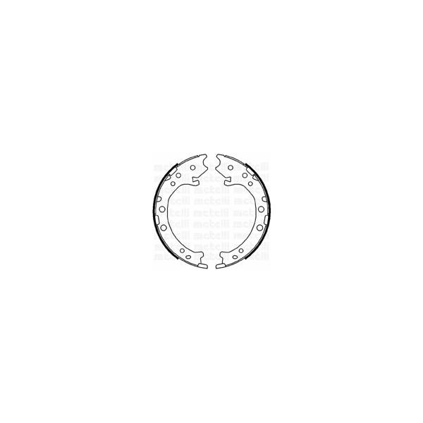 METELLI - 530162 (К-т бараб. тормоз. колодок)