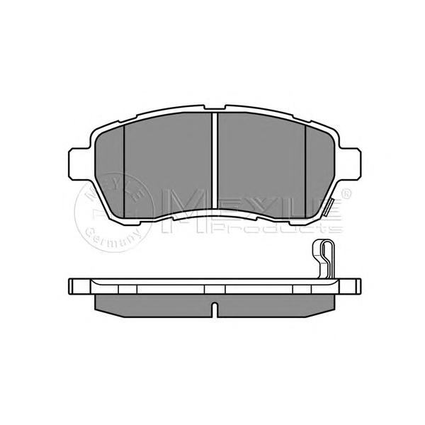 MEYLE - 025 242 8316/W (Колодки тормозные передние Ford Fiesta 2008~, Mazda 2 2007~)