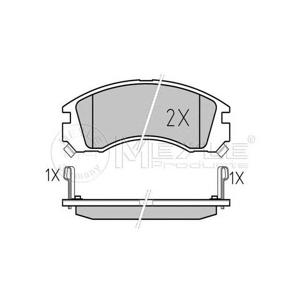MEYLE - 0252136315PD (Колодки тормозные дисковые /комплект 4 шт/ Citroen)