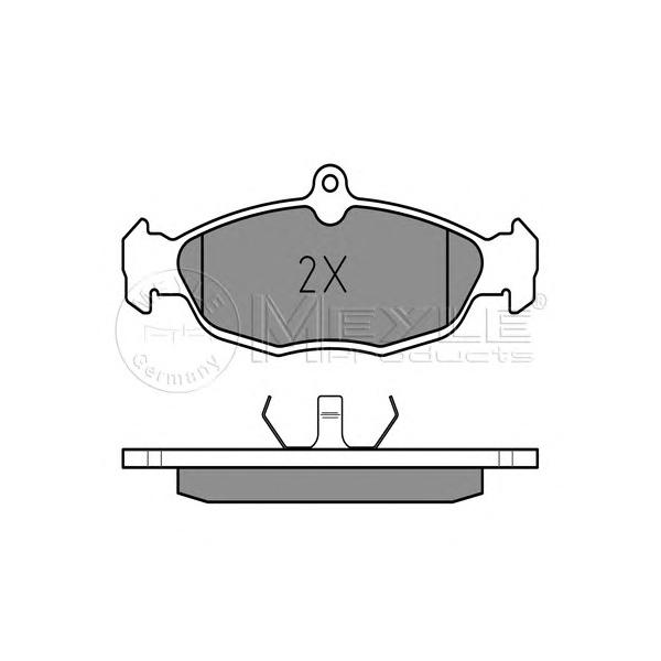 MEYLE - 0252054716 (Колодки торм.пер../ Opel Astra F 1.4-1.7D 91-98/Corsa B 91-00)