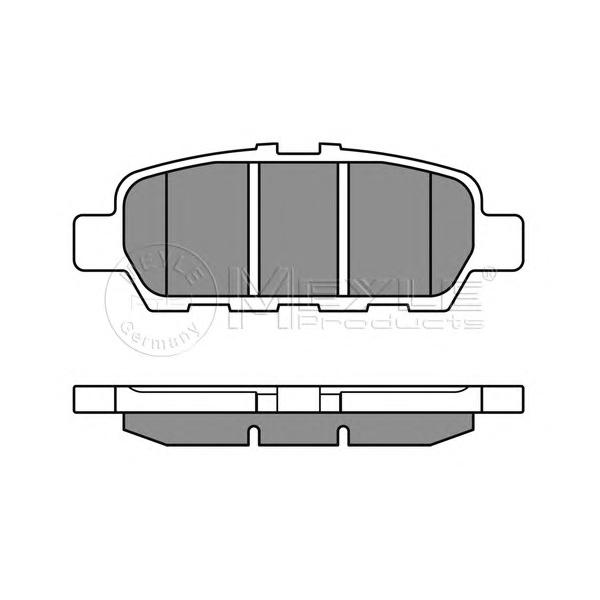 MEYLE - 025 248 7113/W (Колодки торм.зад.)