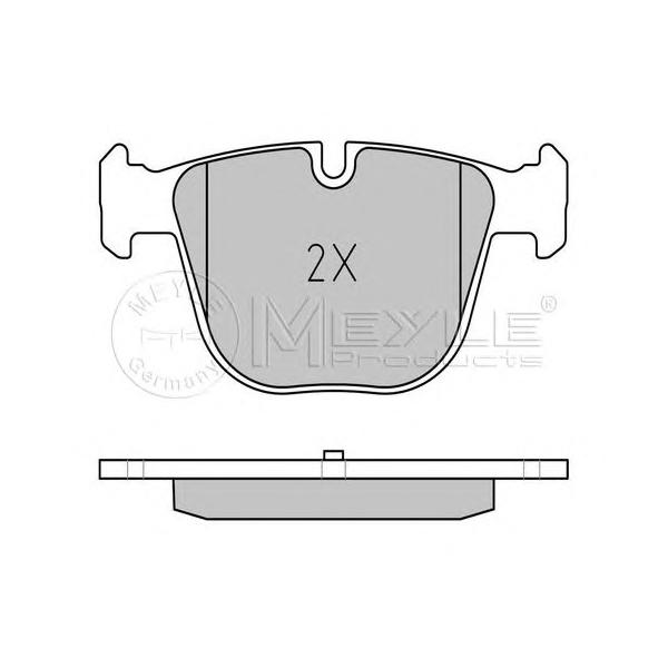 MEYLE - 0252373017PD (Колодки тормозные дисковые /комплект 4 шт/ BMW E81)