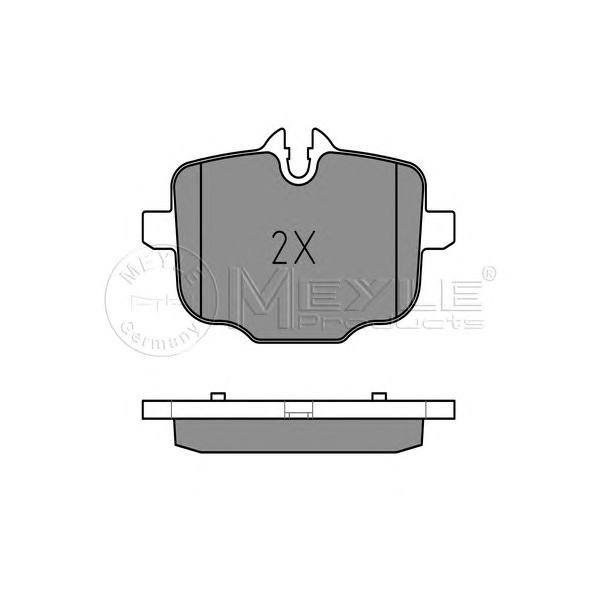 MEYLE - 0252470318 (Колодки тормозные дисковые /комплект 4 шт/ BMW F10)