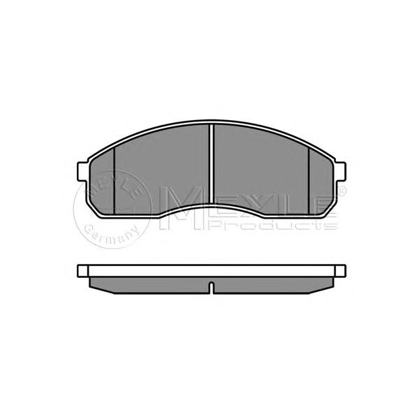 MEYLE - 0252364916W (Колодки тормозные дисковые /комплект 4 шт/ Kia Car)