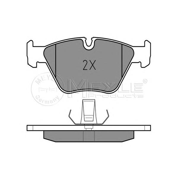 MEYLE - 0252167720PD (Колодки тормозные дисковые /комплект 4 шт/)