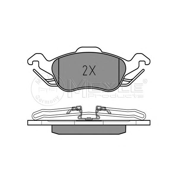 MEYLE - 025 231 5419 (Колодки тормозные передние для Ford Focus I 1998~2004)