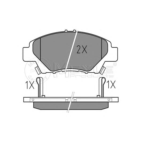 MEYLE - 0252497915W (Колодки торм.пер.)