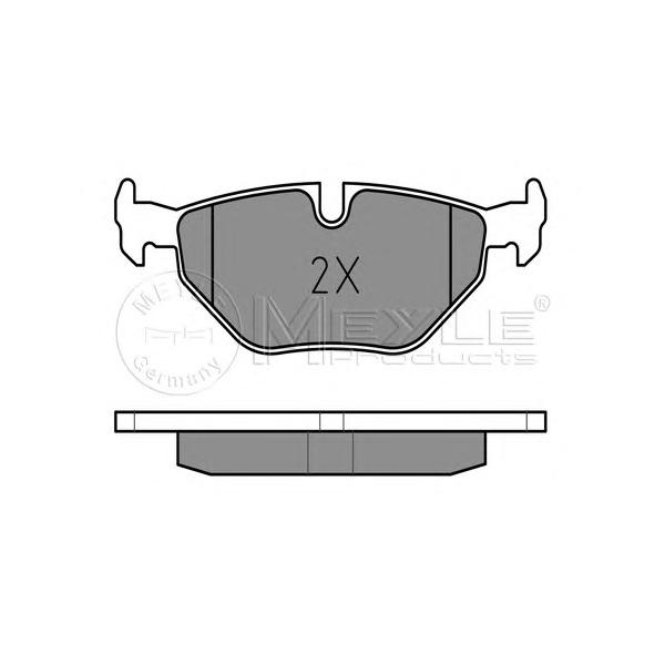 MEYLE - 025 216 9117 (Колодки тормозные задние BMW 5 (E39) 1995~2003, Z3 1995~2003)