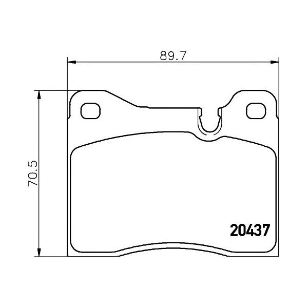 MINTEX - MDB1115 (BMW E12/E23 F колодки MINTEX)