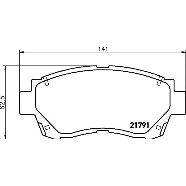 MINTEX - MDB1578 (TOYOTA Camry (V1) 3.0 / Celica (T20) 2.0 16V F кол)
