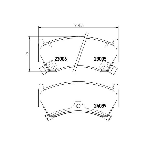 MINTEX - MDB2144 (NISSAN Almera-I (N15) 06/98> (без ABS) F колодки M)