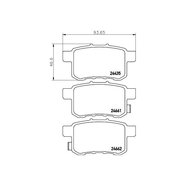 MINTEX - MDB2946 (HONDA Accord IX 2-2,4L 2008> R колодки MINTEX)