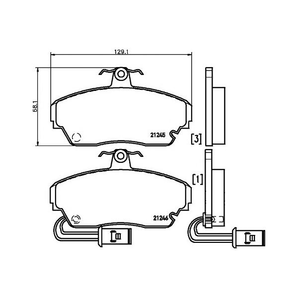 MINTEX - MDB1342 (Колодки тормозные передние к-кт)