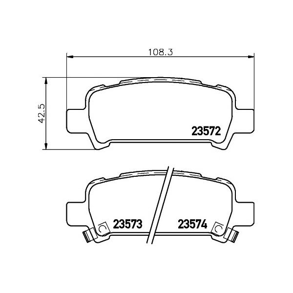MINTEX - MDB1999 (SUBARU Forester (SF/SG), Impreza (GC/GF) 2.0, Lega)