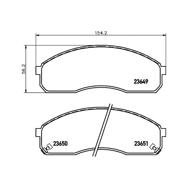 MINTEX - MDB2119 (KIA Carnival (Sumitomo) 11/99> F колодки MINTEX)