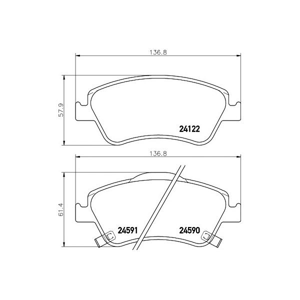 MINTEX - MDB2923 (TOYOTA Auris F колодки MINTEX)