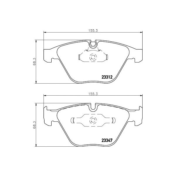 MINTEX - MDB2418 (BMW E60/E61, E65/E66 F колодки MINTEX)