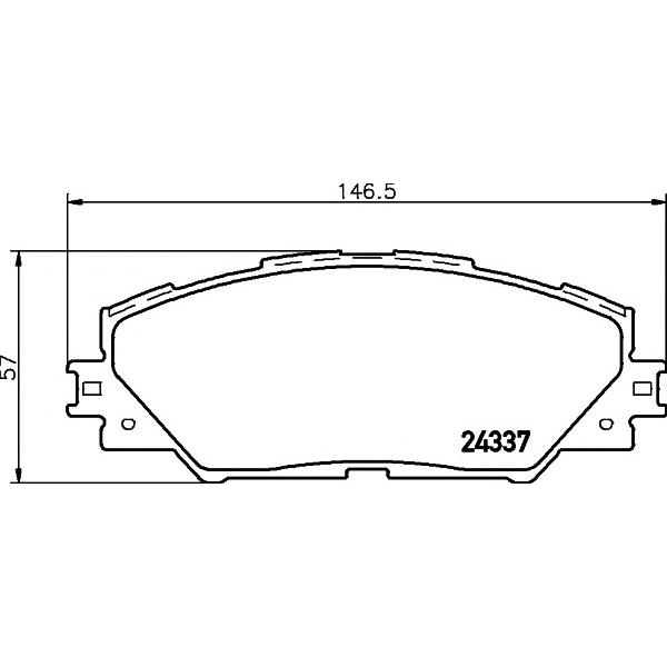 MINTEX - MDB2786 (TOYOTA RAV-4 III 2.0-2.2 06> F колодки MINTEX)