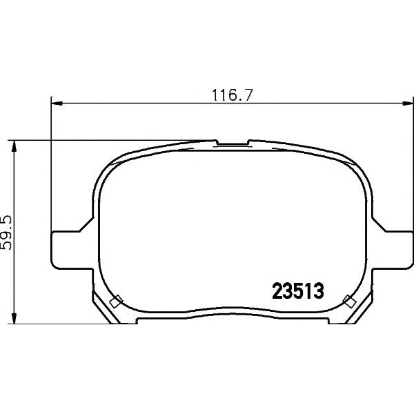 MINTEX - MDB1921 (TOYOTA Camry (V20) 3.0 96>01, Previa 00>03 F колод)