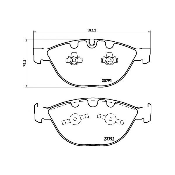 MINTEX - MDB2646 (BMW E60,E61 535d,550i, E65,E66 750-760  F колодки MINTEX)