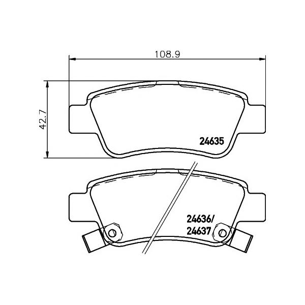 MINTEX - MDB2926 (HONDA CR-V III 2.0-2.0 07> R колодки MINTEX)