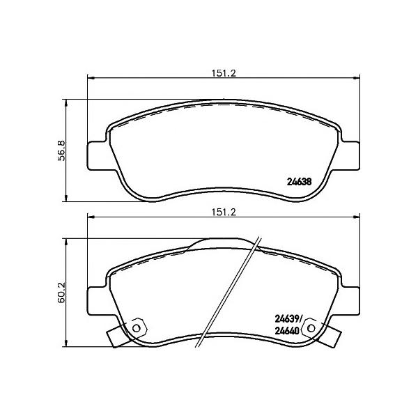 MINTEX - MDB2939 (HONDA CR-V III F колодки MINTEX)