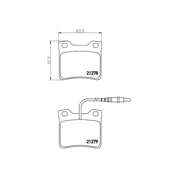 MINTEX - MDB1442 (PEUGEOT 406 (8B/8E) 95>, 605 (6B), 607 с датчиком)